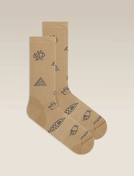 Men's Merino Lifestyle Ultralight Crew Camp Essentials Socks