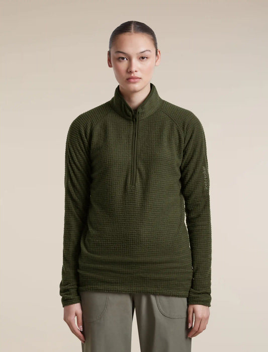 Women's Merino 400 RealFleece™ Grid Peaksland Long Sleeve Half Zip