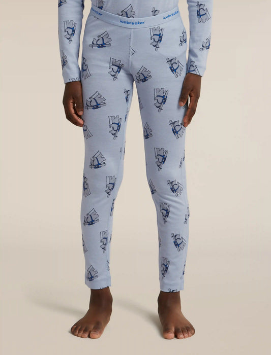 Kids' Merino 200 Oasis Thermal Leggings Bear Tour AOP