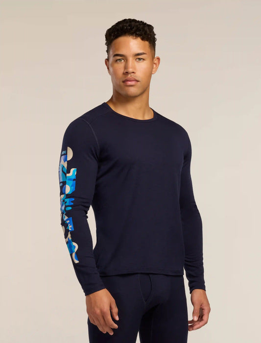 Men's Merino 200 Oasis Long Sleeve Crewe Ikon Pass